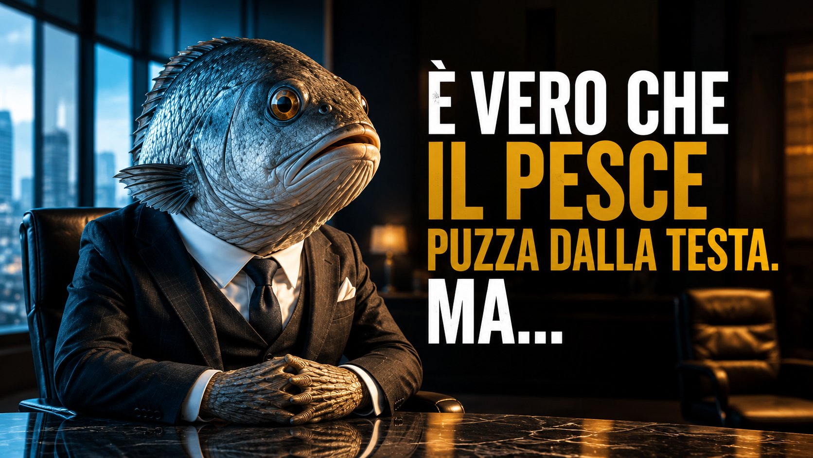È vero che il pesce puzza dalla testa. Ma...